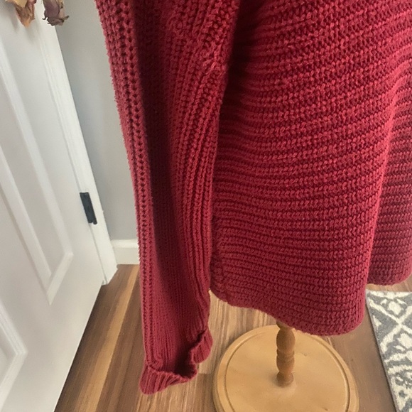 Vintage two one two- chunky yred cable knit oversized sweater OS - Picture 4 of 11